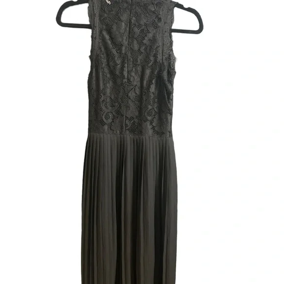 h&m chiffon dress black Ladies - Black Embellished Chiffon Dress - Size: L